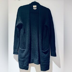 Wilfred Cozy Black Long Cardigan